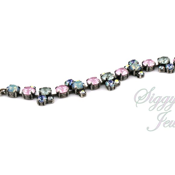 Spring Serenade Bracelet Made with Genuine Austrian Crystals in Pastels - Picture 6 of 9